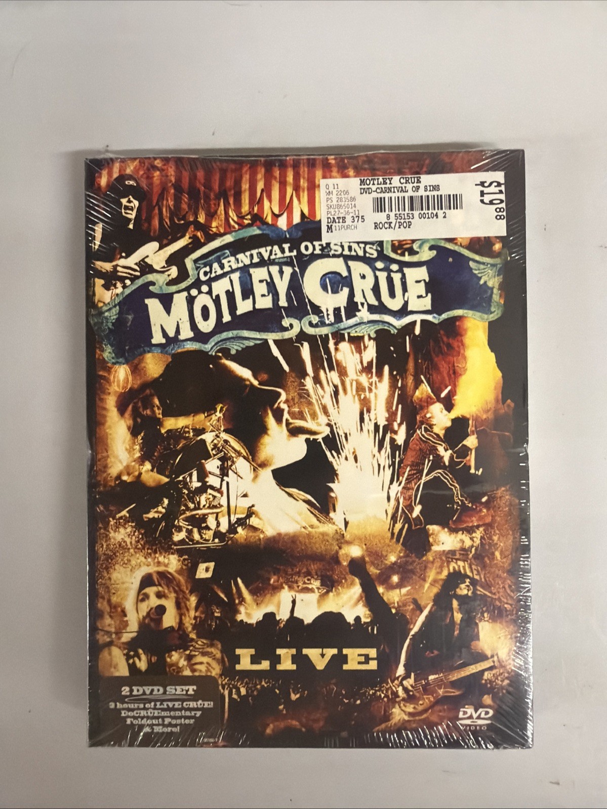 Motley Crue - Carnival Of Sins LIVE (DVD, 2005, 2-Disc Set) Motley Crue - Carnival Of Sins LIVE (DVD, 2005, 2-Disc Set)