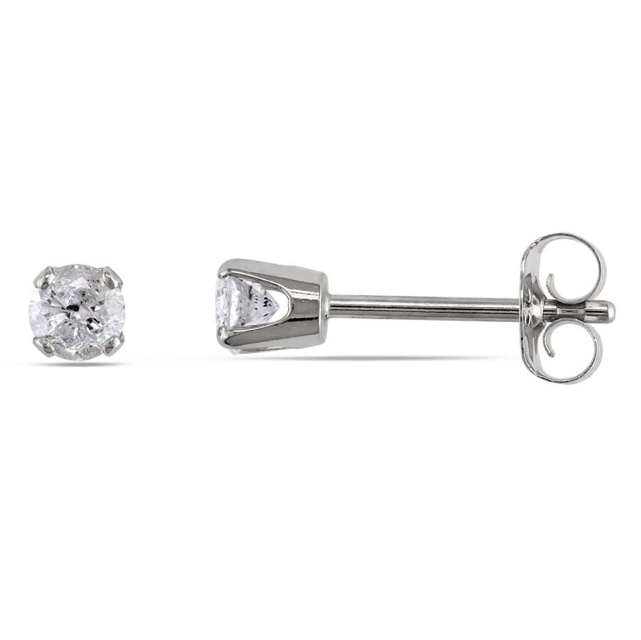 AMOUR 1/4 CT TW Diamond Stud Earrings In 14K White Gold AMR-JMS002930