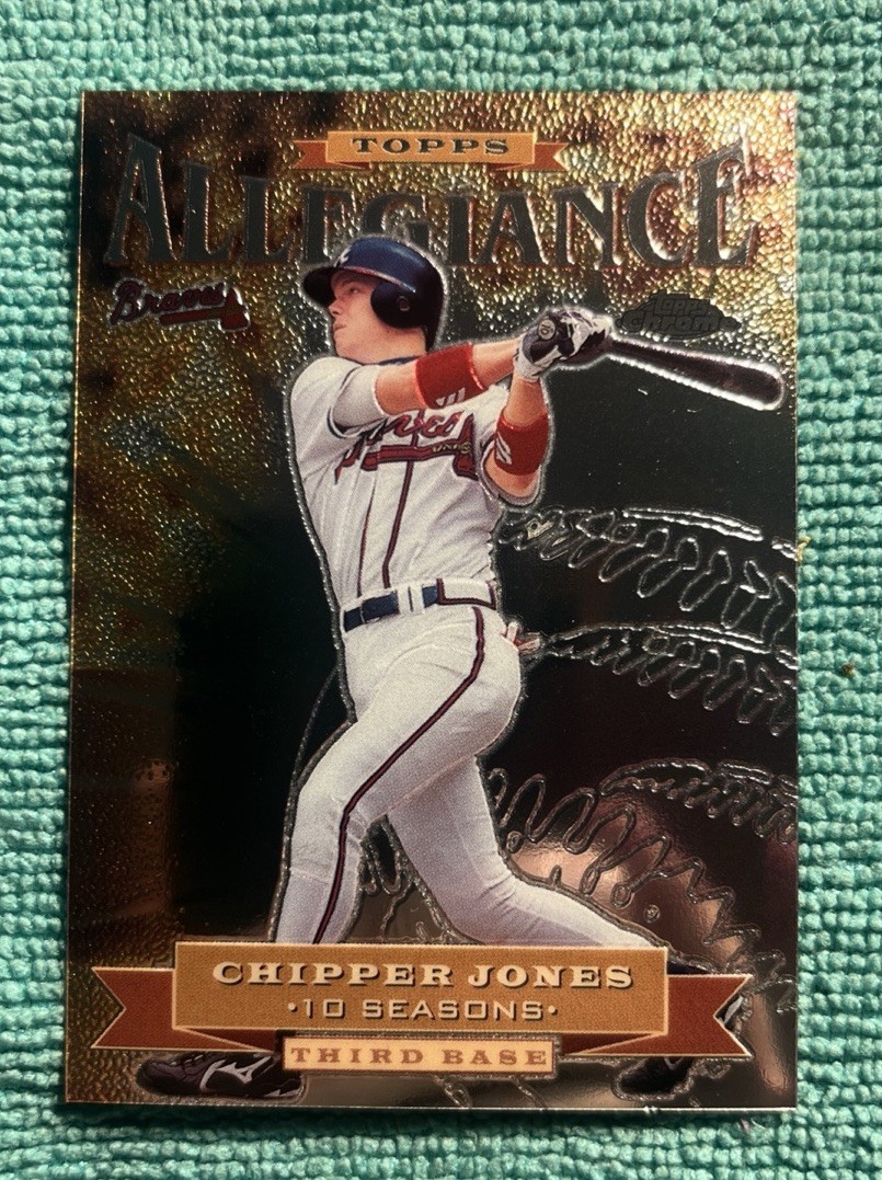 2000 Topps Chrome CHIPPER JONES “Allegiance” Card #19 **VERY NICE CARD** * MINT*