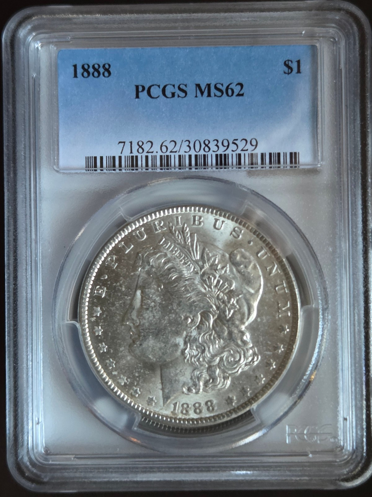 1888-P Morgan Silver Dollar PCGS MS62 1888-P Morgan Silver Dollar PCGS MS62