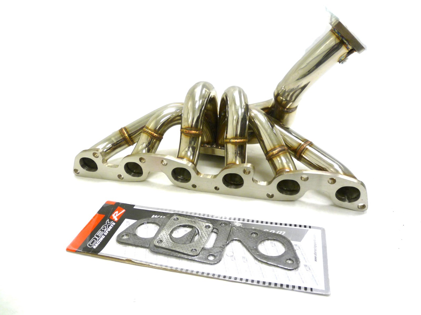OBX Stainless Turbo Manifold Nissan Skyline RB26DET T4 Divided Semi 40mm WG