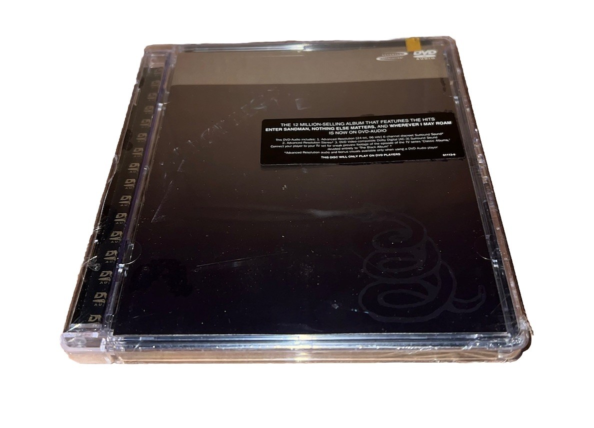 Sealed METALLICA - BLACK ALBUM - ELEKTRA - DVD AUDIO 1ST ISSUE - 2001 RARE Sealed METALLICA - BLACK ALBUM - ELEKTRA - DVD AUDIO 1ST ISSUE - 2001 RARE