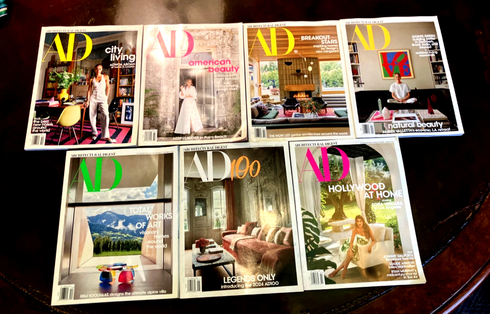Architectural Digest Magazine 2023 2024 Lot 7 Issues bundle set Architectural Digest Magazine 2023 2024 Lot 7 Issues bundle set