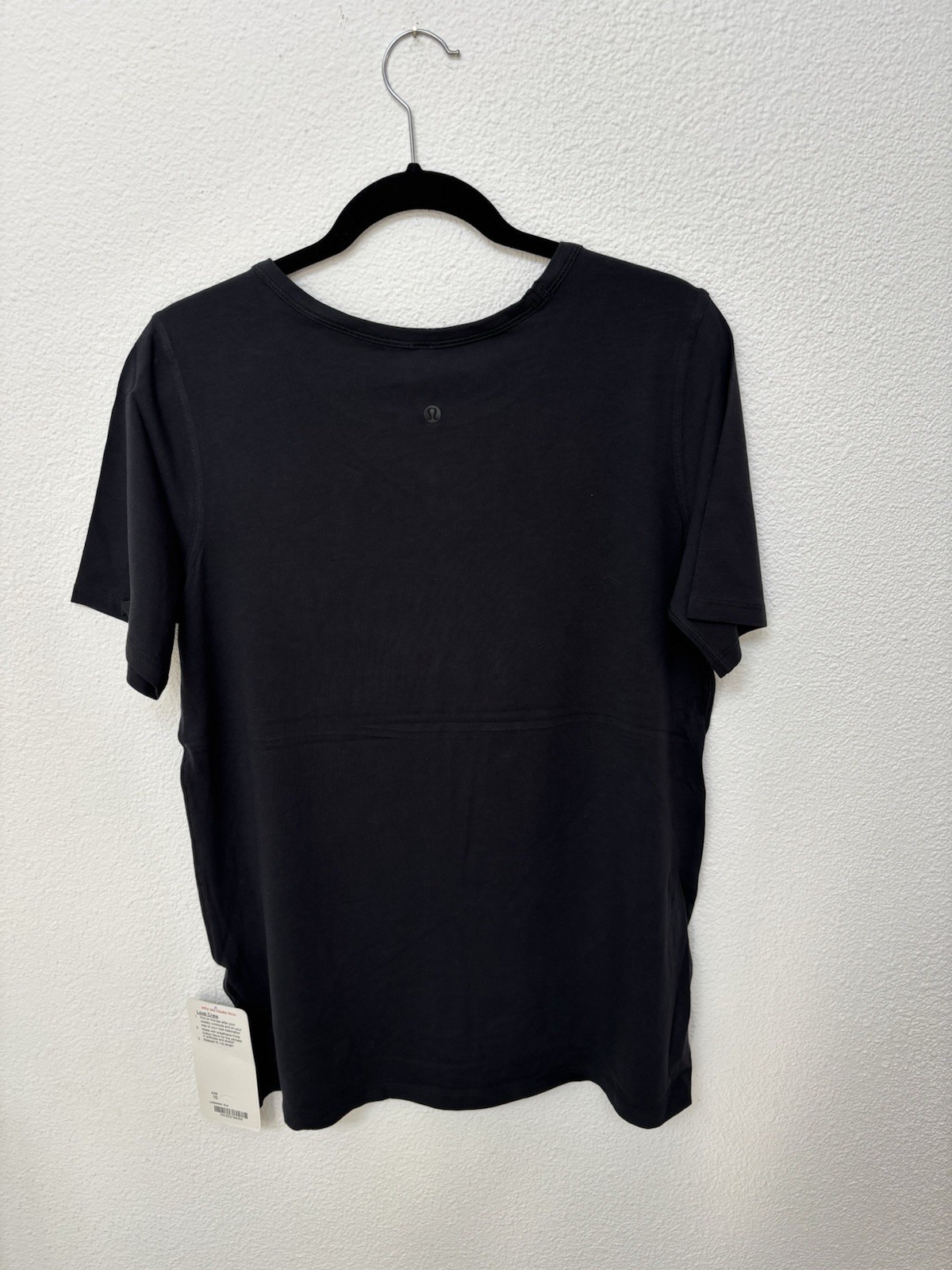Lululemon Love Crew T-Shirt Women, Color Black Size 10 (LW3AMSS) Lululemon Love Crew T-Shirt Women, Color Black Size 10 (LW3AMSS)
