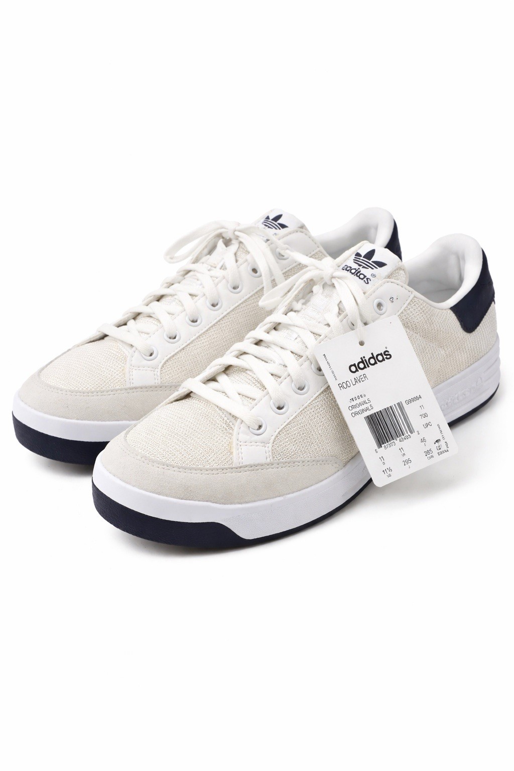 adidas Rod Laver Men\'s Tennis Shoes White/Navy US Size 11.5 Medium