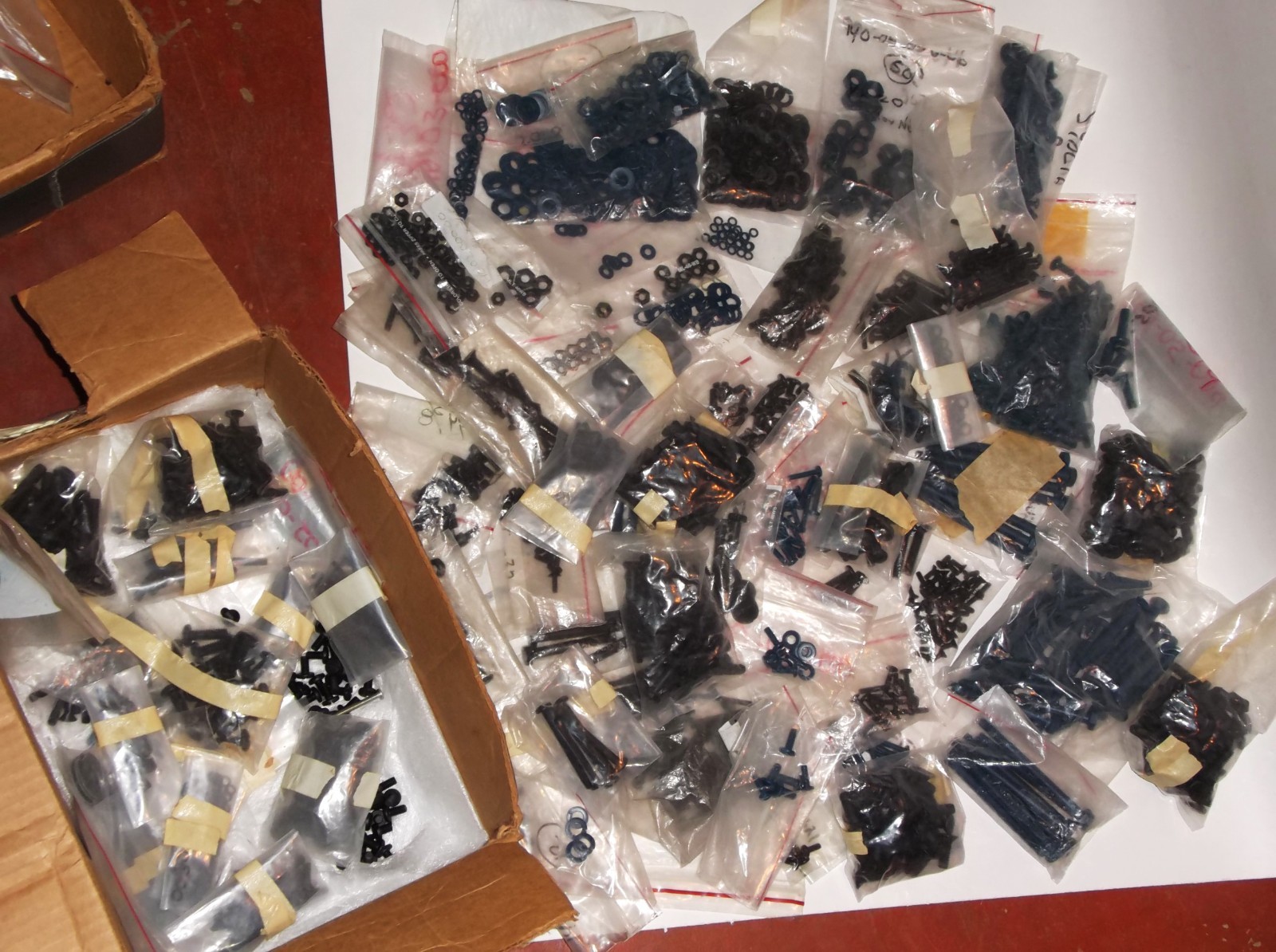 HUGE 17 POUNDS LOT  TEFLON COATED STAINLESS nuts, washers, screws PFA-coated SAE