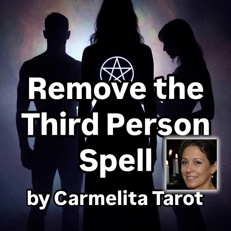 Remove The Third Person Spell - With Physical Sigil Sticker Remove The Third Person Spell - With Physical Sigil Sticker