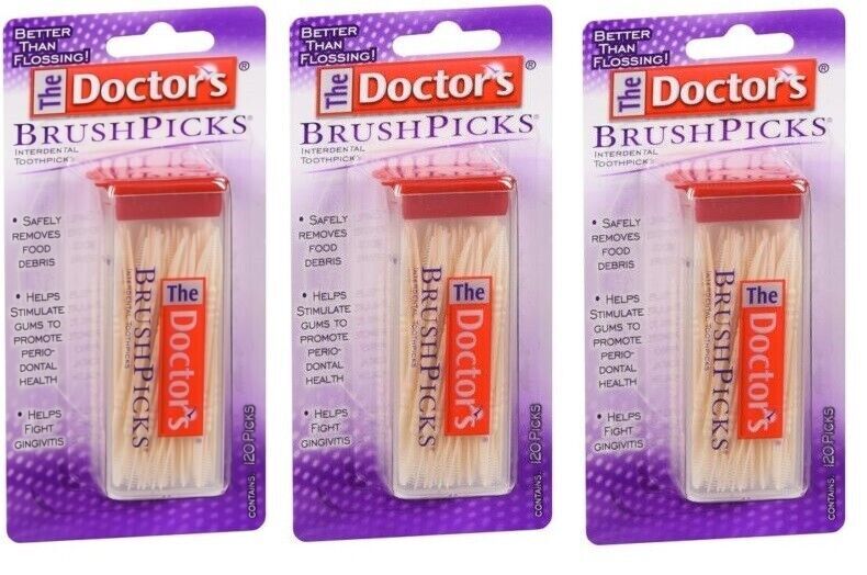 The Doctors Brush Pick 120ct X **3 Packs** The Doctors Brush Pick 120ct X **3 Packs**