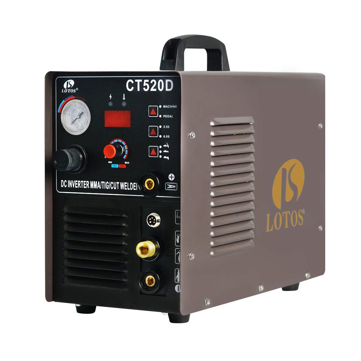 LOTOS CT520D Plasma Cutter & DC TIG/ DC Stick Welder 3 in 1 Combo Clearance Sale