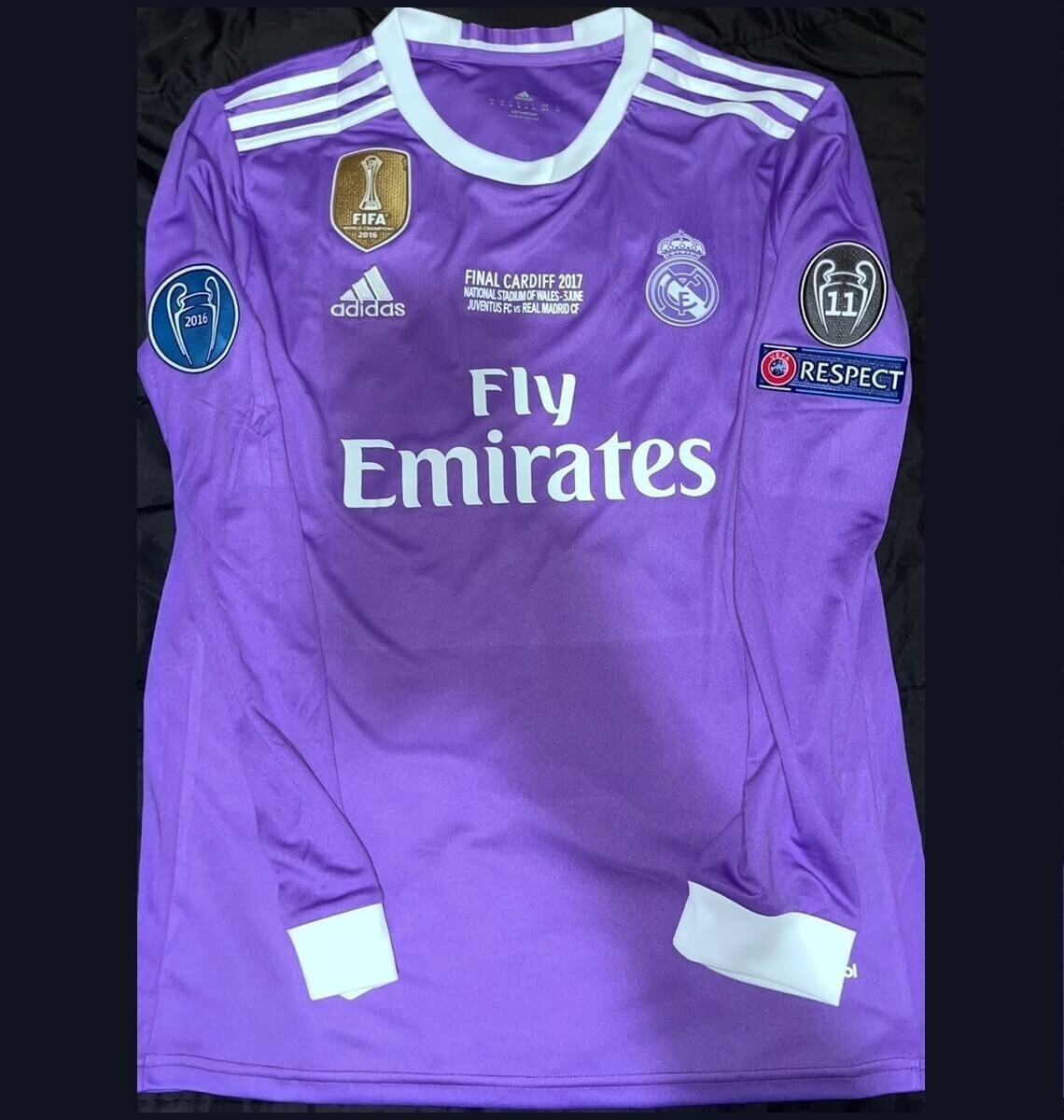 Real Madrid 16/17 Away Ronaldo #7 UEFA Champions League Final Version Real Madrid 16/17 Away Ronaldo #7 UEFA Champions League Final Version