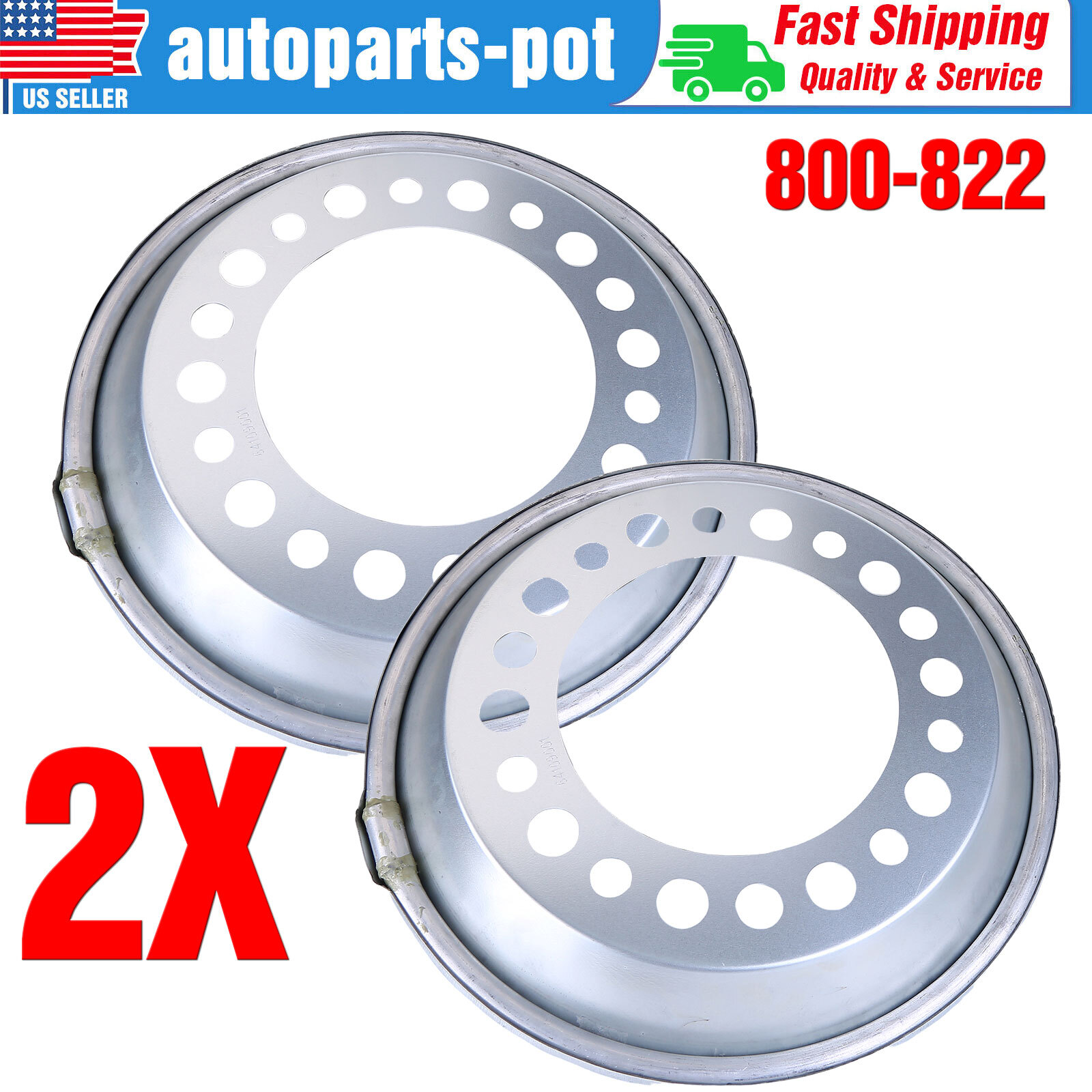 2X For steer axle P/N 800-822 AUTO WHEEL BALANCER 2 FOR 22.5-24.5
