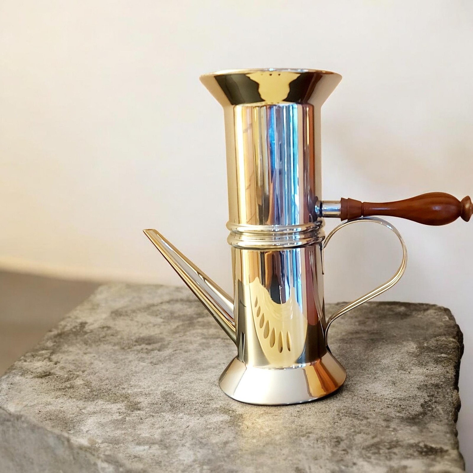Neapolitan coffee maker alessi 90018 - design riccardo dalisi - vintage 80s Neapolitan coffee maker alessi 90018 - design riccardo dalisi - vintage 80s
