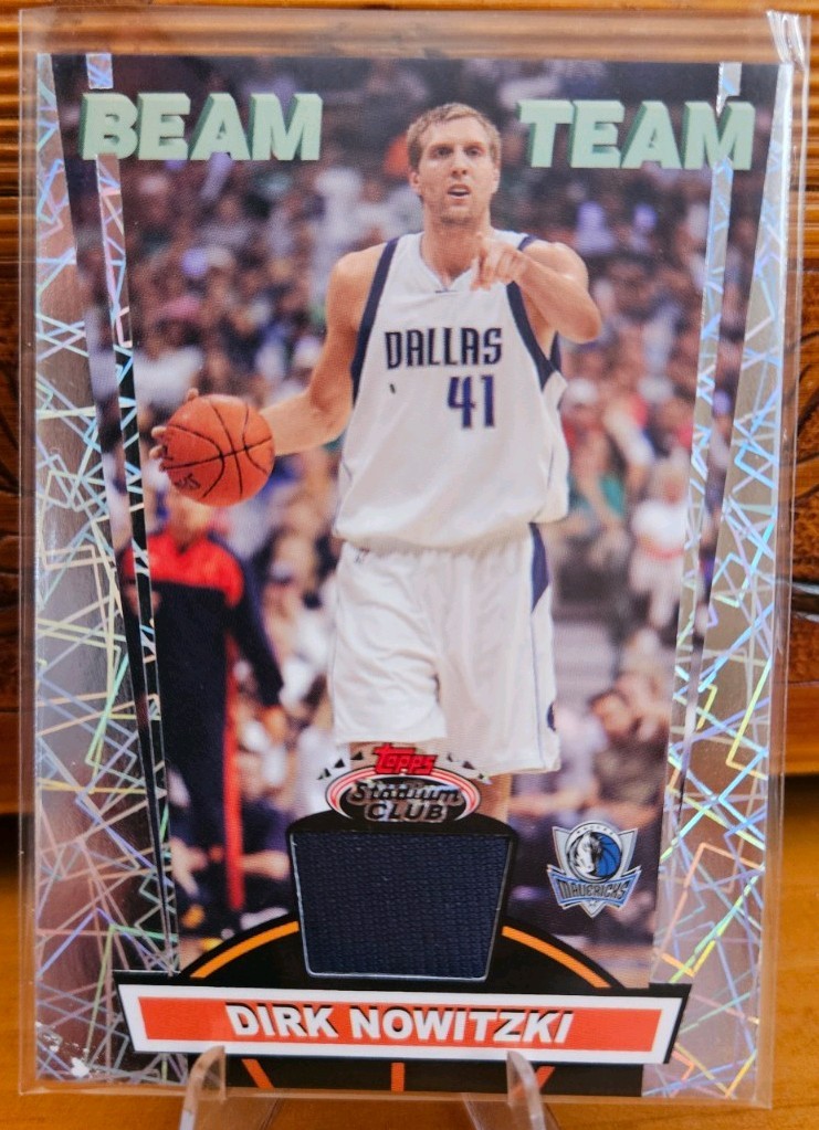 2007 Stadium Club Dirk Nowitzki Beam Team Blue Jersey Card #BTR-DN MAVS 🔥 2007 Stadium Club Dirk Nowitzki Beam Team Blue Jersey Card #BTR-DN MAVS 🔥