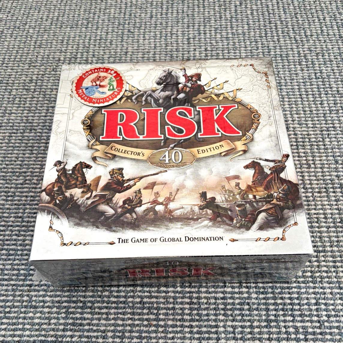 Risk 40th Anniversary Collector\'s Edition Board Game New in Plastic Wrapping Risk 40th Anniversary Collector\'s Edition Board Game New in Plastic Wrapping