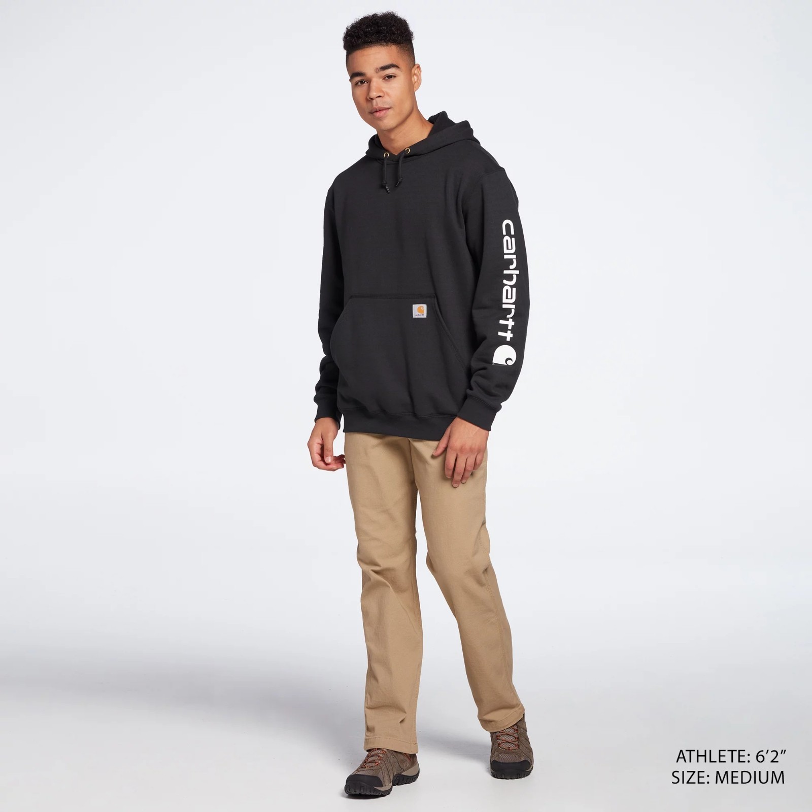 Carhartt K288 Logo Sleeve Graphic Pullover Hooded Sweatshirt / Full Size - NEW Carhartt K288 Logo Sleeve Graphic Pullover Hooded Sweatshirt / Full Size - NEW