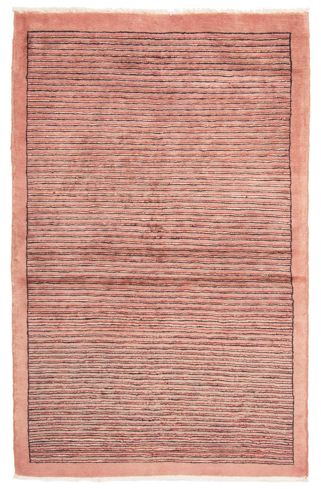 Traditional Salmon Hand-knotted Area Rug 3\'1\