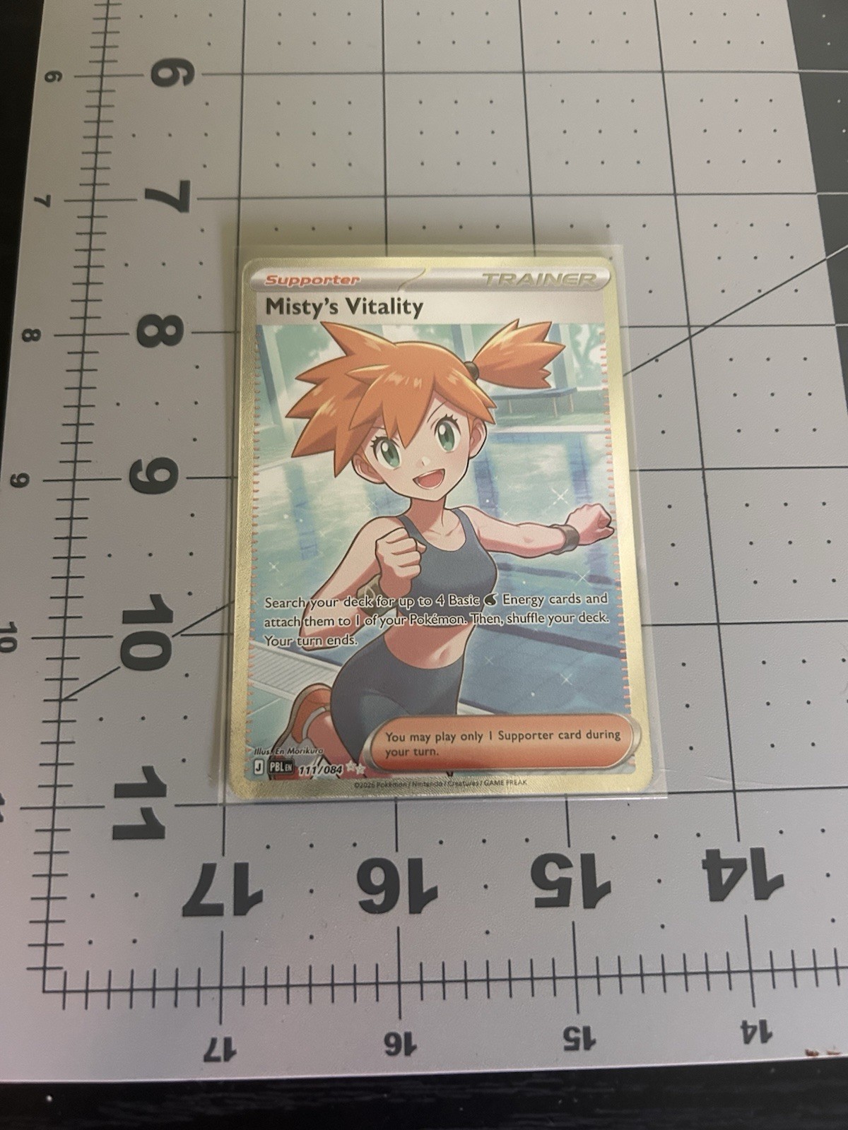 Misty\'s Vitality Ultra Rare 111/084 Me05: Pitch Black Holo pokemon tcg NM Misty\'s Vitality Ultra Rare 111/084 Me05: Pitch Black Holo pokemon tcg NM