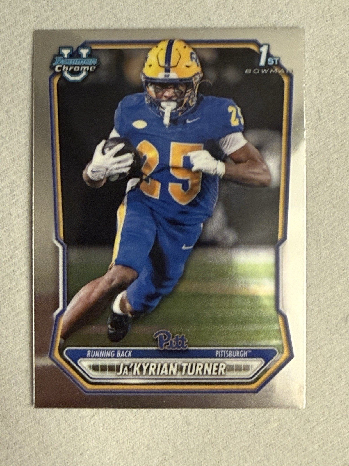 Topps Bowman Chrome 2025 Ja\'Kyran Turner 1st Bowman Chrome RC #BCP-132 Pitt NCAA
