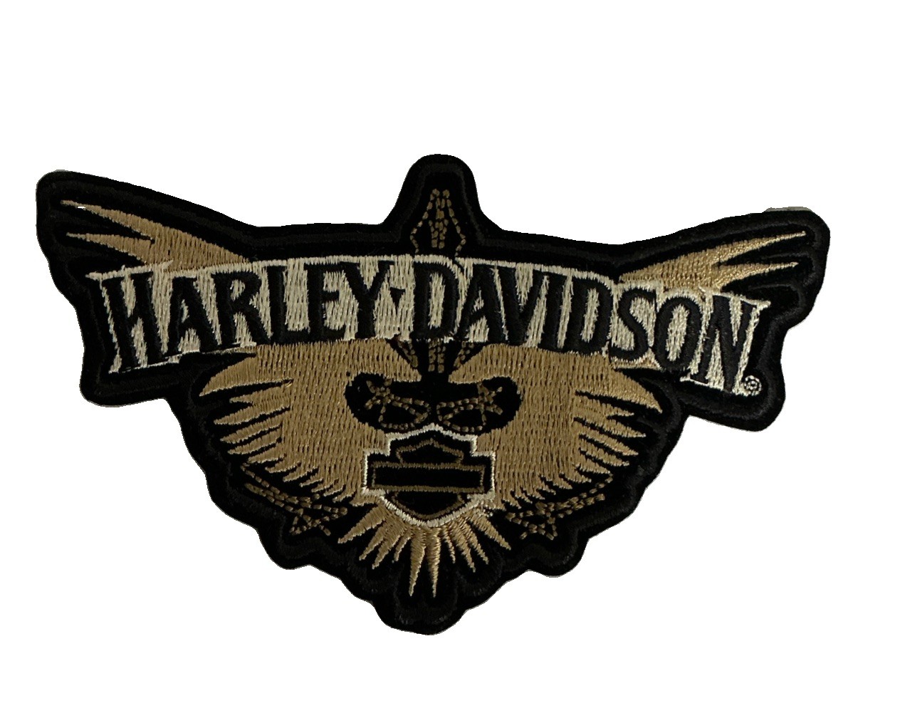 Harley Davidson Sew On Gold Wings Jacket Patch Emblem 3” x 5” Harley Davidson Sew On Gold Wings Jacket Patch Emblem 3” x 5”