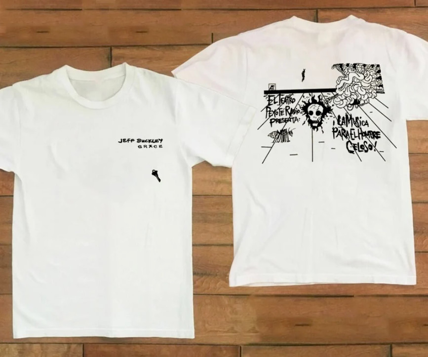 Jeff Buckley Music Star Heavy Cotton All Size Unisex White 2 Sides Shirt CC444