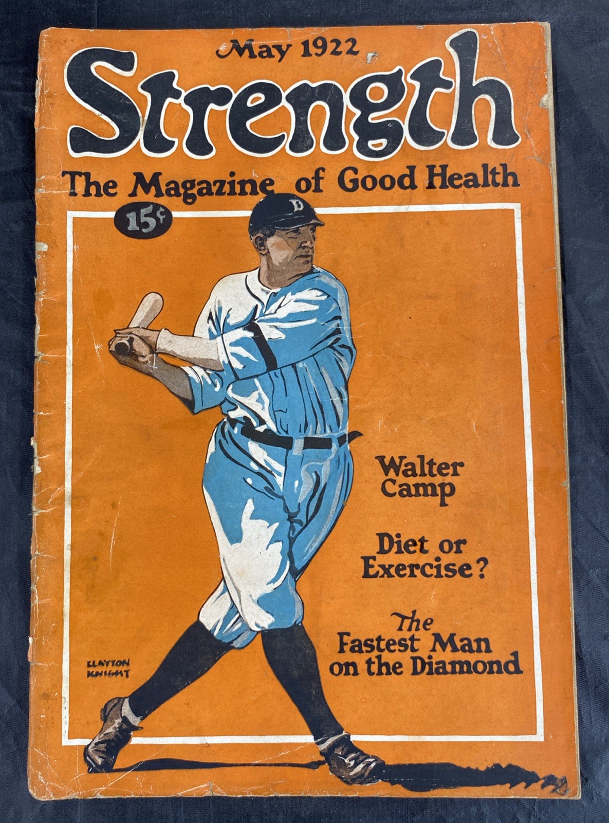 RARE Antique 1922 Ty Cobb Tigers Cover Strength Magazine HORNSBY FRISCH SISLER RARE Antique 1922 Ty Cobb Tigers Cover Strength Magazine HORNSBY FRISCH SISLER