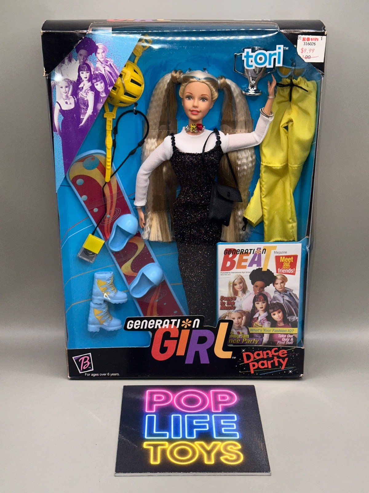 Vintage 1999 Mattel Barbie Generation Girl “Dance Party Tori” #25768 *NRFB*