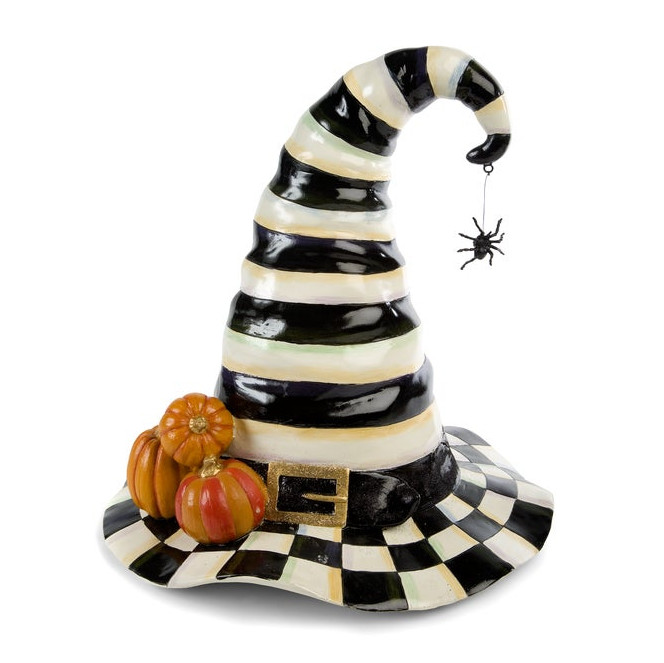MACKENZIE CHILDS Courtly Stripe Witch\'s Hat NEW