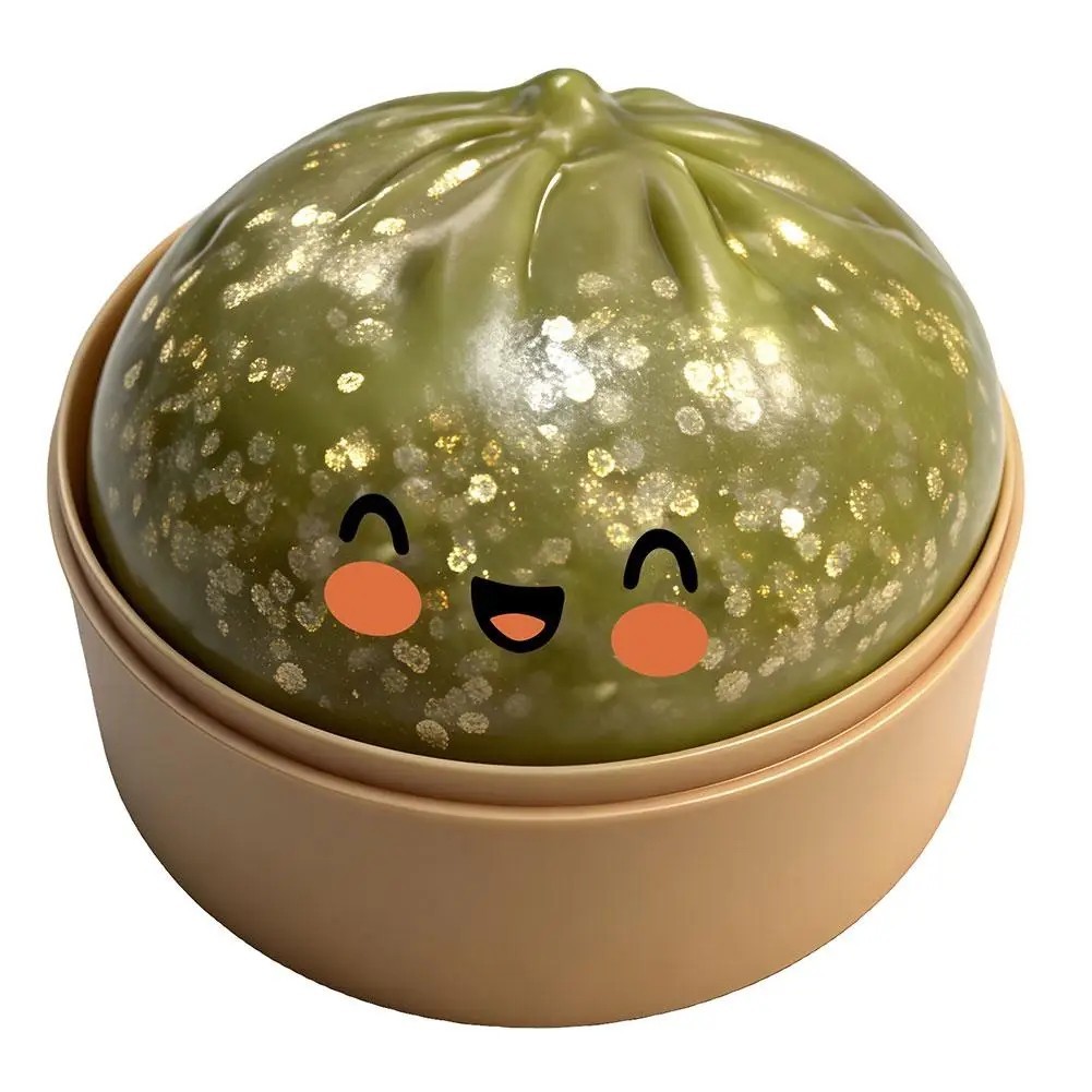 Below Mystery Squishy Bun Dumpling RARE GLITTER Limited Edition