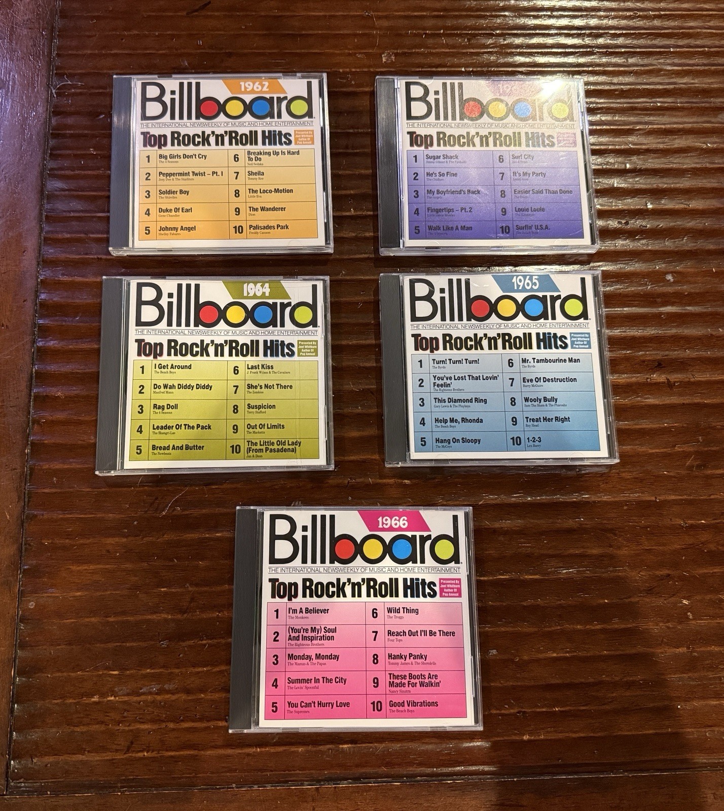 Billboard Top Rock & Roll Hits: 1962-1966 [Box] by Various Artists 5 CDs, Rhino 
