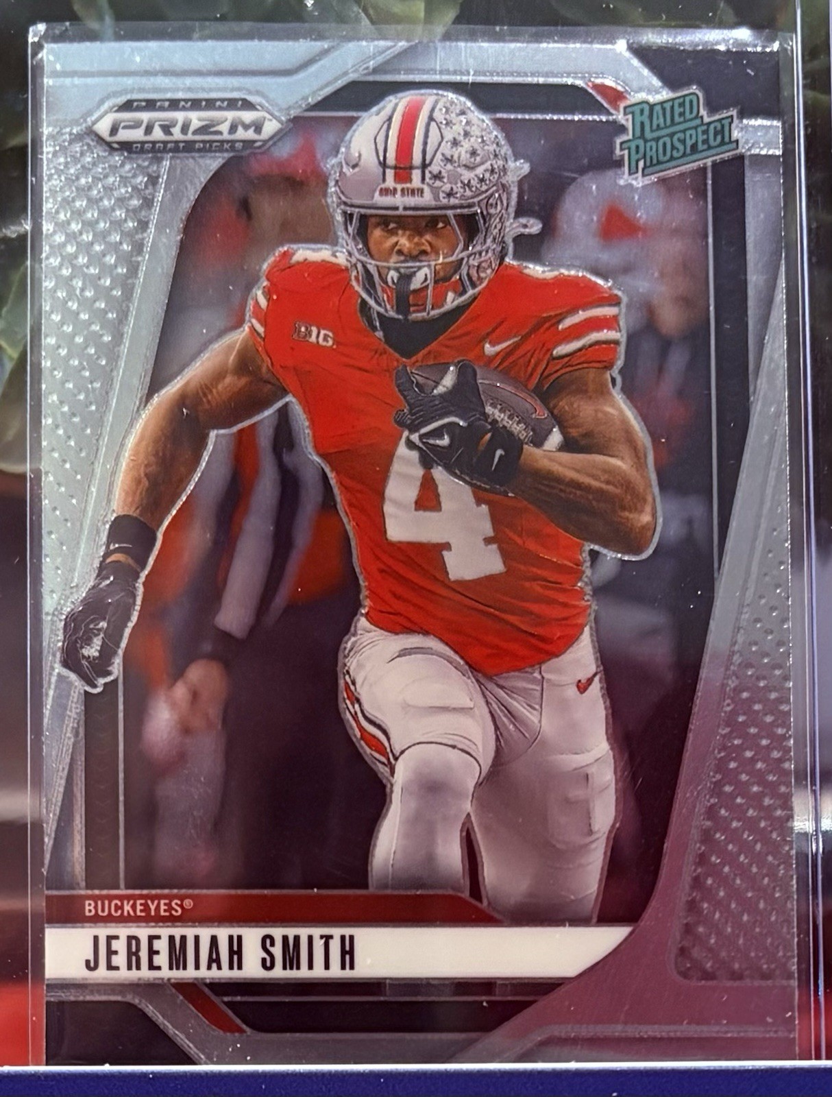 Jeremiah Smith 2025 Panini Prizm Draft Picks #160 Ohio State Buckeyes RC Jeremiah Smith 2025 Panini Prizm Draft Picks #160 Ohio State Buckeyes RC