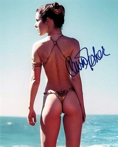 STAR WARS CARRIE FISHER PRINCESS LE 8.5X11 PRINTED SIGNATURE / AUTOGRAPH REPRINT