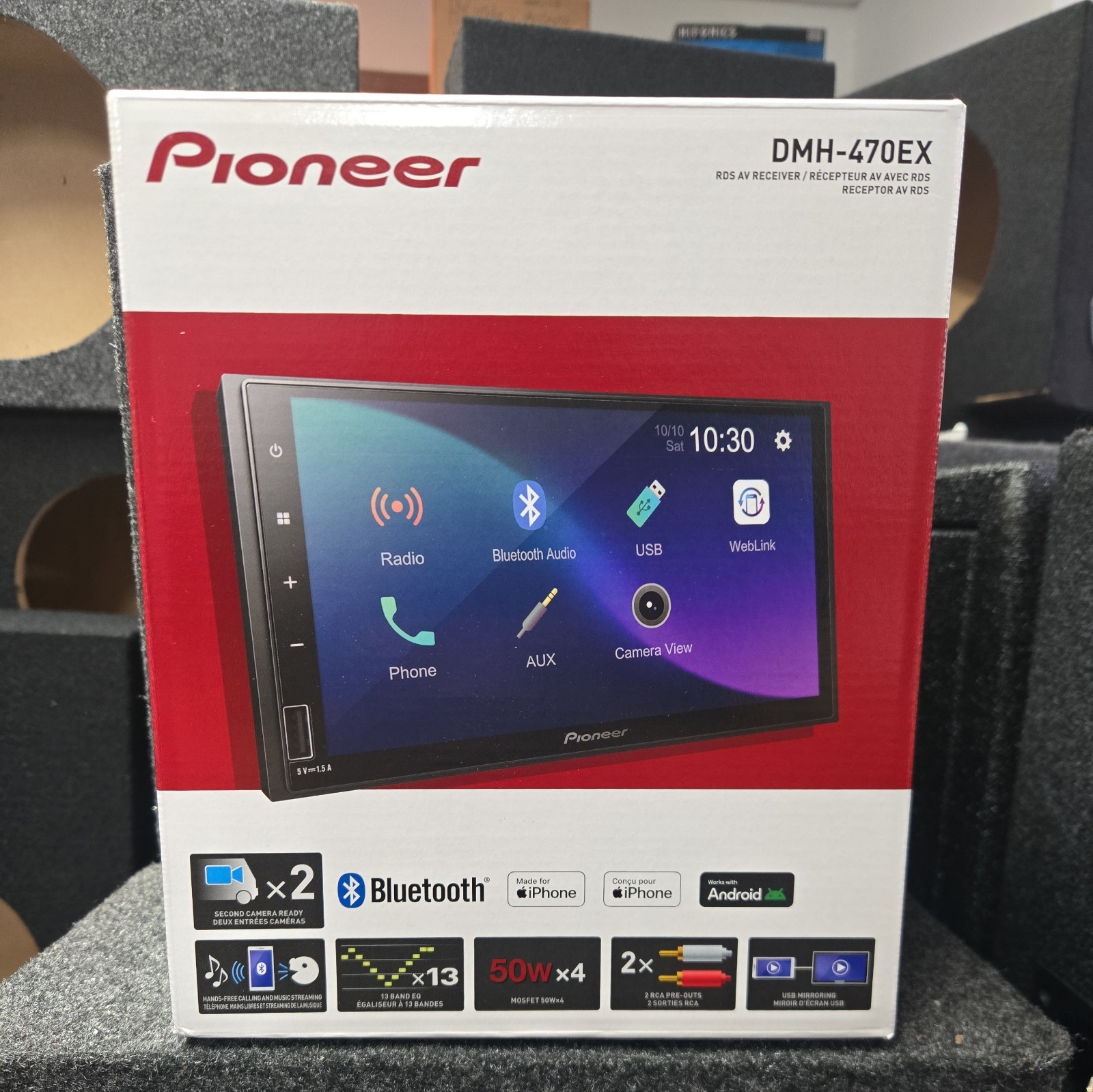 Pioneer DMH-470EX 7” Capacitive Touchscreen Digital Media Receiver DMH470EX Pioneer DMH-470EX 7” Capacitive Touchscreen Digital Media Receiver DMH470EX