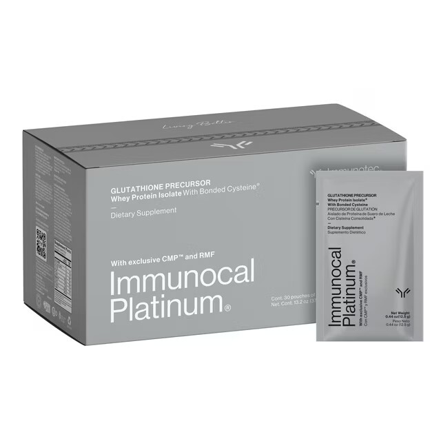 Immunotec Immunocal Platinum Glutathione Precursor 30 pouches Exp 10/2027
