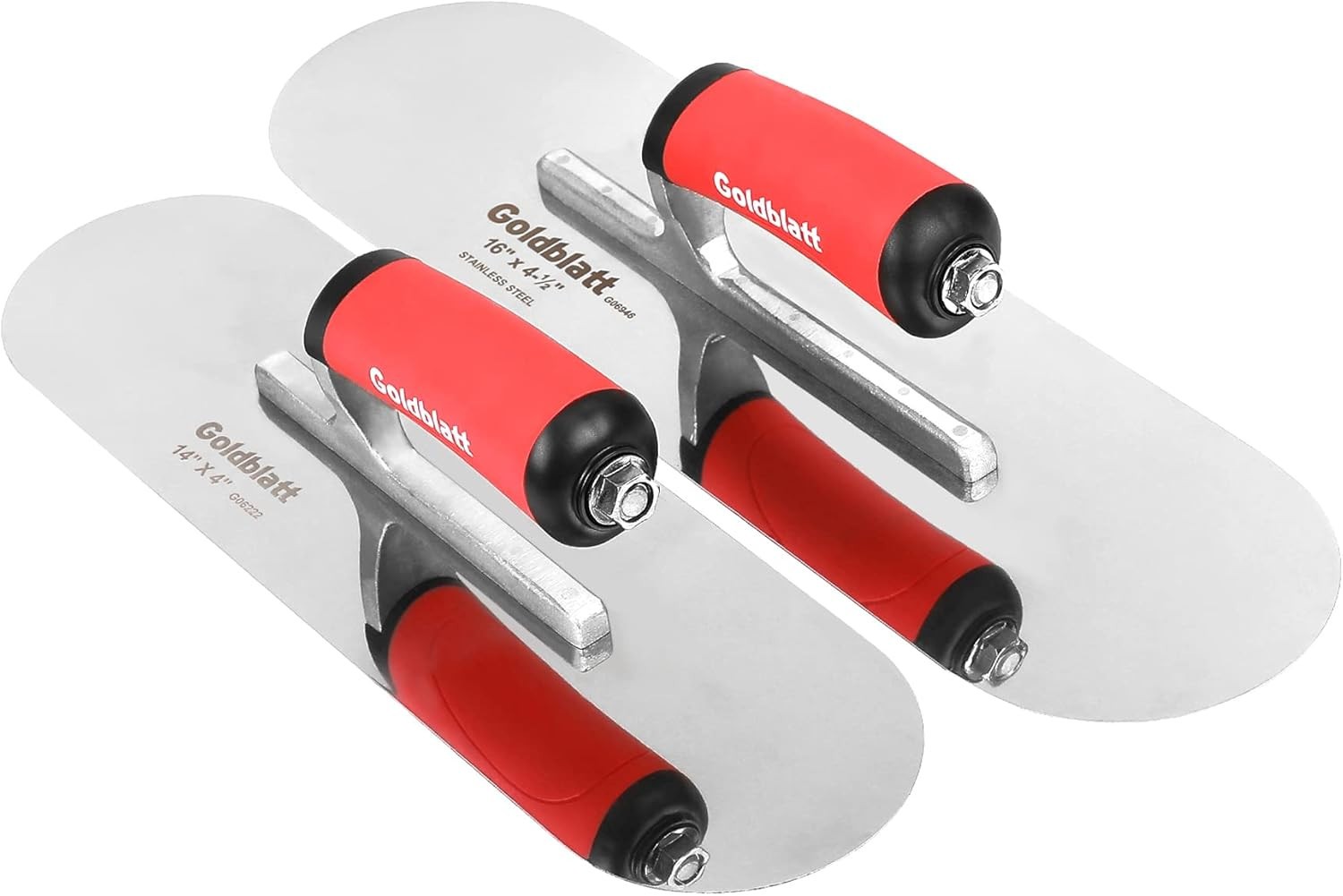 Goldblatt 2pcs Stainless Steel Trowel Set With Soft Grip Handle Includes 16 NEW Goldblatt 2pcs Stainless Steel Trowel Set With Soft Grip Handle Includes 16 NEW