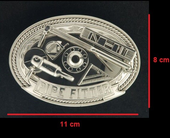 (MADE BY ORDER)MEN BELT BUCKLE HANDMADE STAINLESS STEEL PIPE FITTER 1