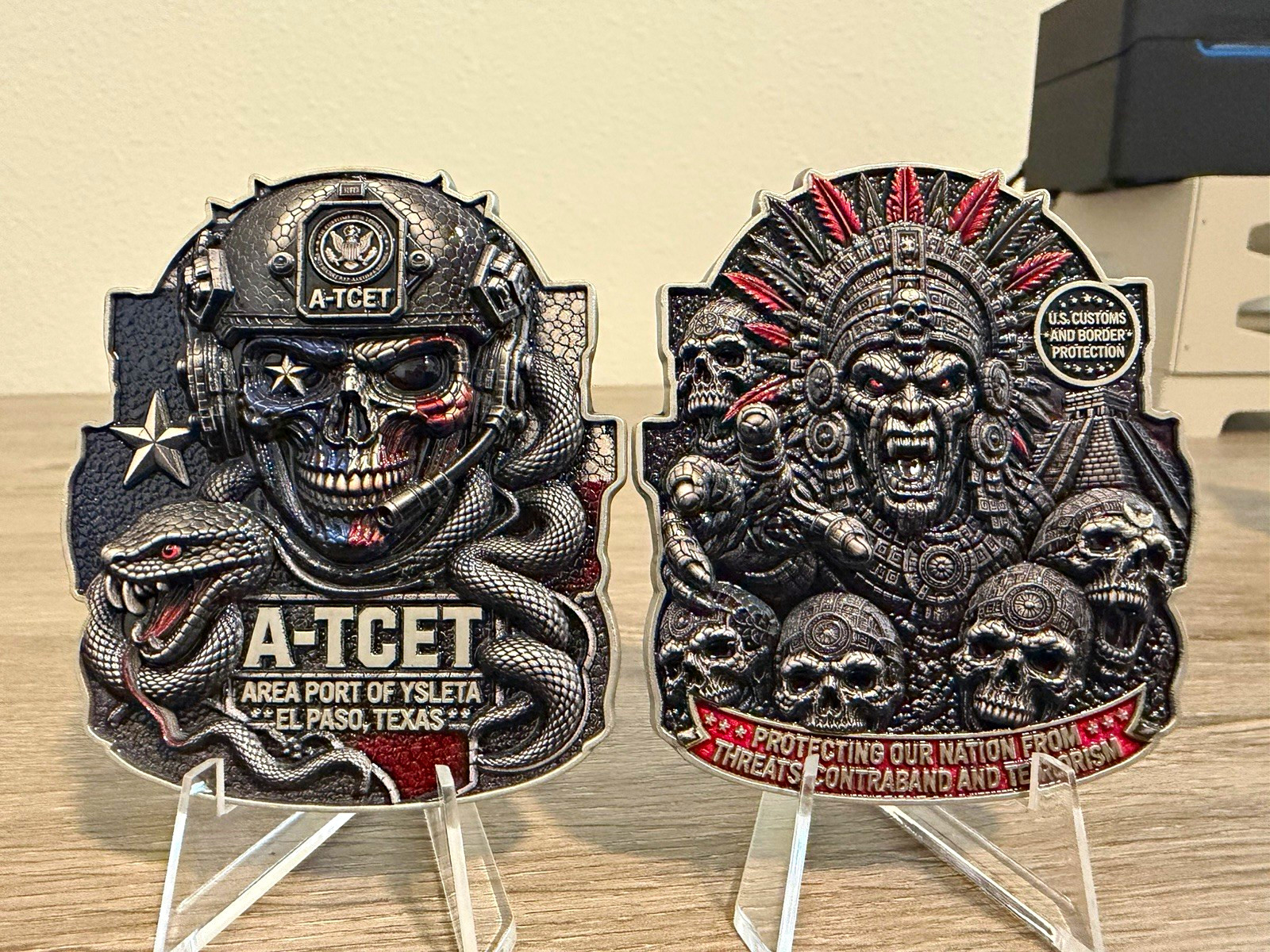 Customs And Border Protection Challenge Coin/ EL PASO/ Rare/ CBP/ ATCET Customs And Border Protection Challenge Coin/ EL PASO/ Rare/ CBP/ ATCET