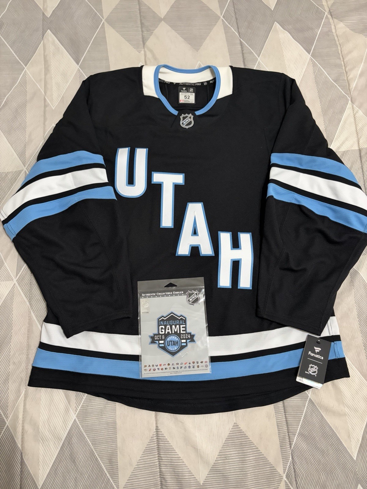 Utah Hockey Club Authentic Pro MiC Fanatics Jersey Size 52 NWT Inaugural patch Utah Hockey Club Authentic Pro MiC Fanatics Jersey Size 52 NWT Inaugural patch