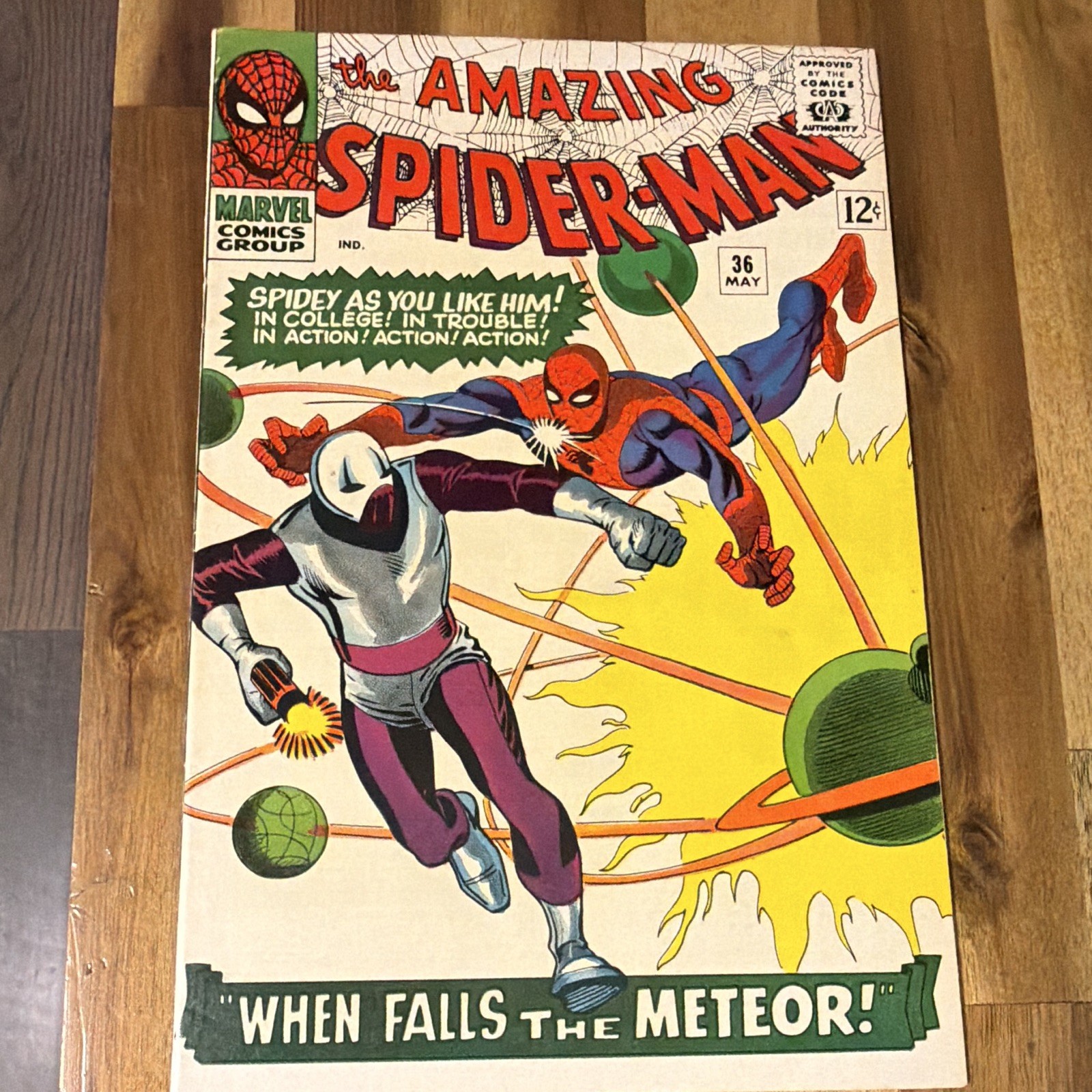 The Amazing Spider-Man #36 VF-1st App of Looter(Meteor Man) 1966 Silver Age The Amazing Spider-Man #36 VF-1st App of Looter(Meteor Man) 1966 Silver Age