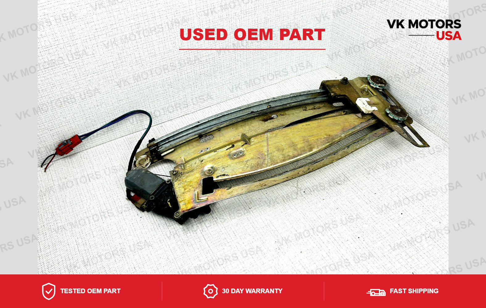 87-95 Chrysler Lebaron Convertible Rear 1/4 Window Regulator w/ Motor LH Drivers 87-95 Chrysler Lebaron Convertible Rear 1/4 Window Regulator w/ Motor LH Drivers