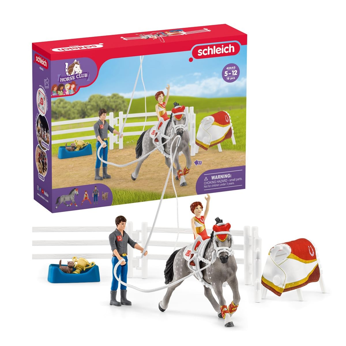 Schleich Horse Vaulting Set 18 Piece Horse Play Set Rider Horse And Trainer Schleich Horse Vaulting Set 18 Piece Horse Play Set Rider Horse And Trainer