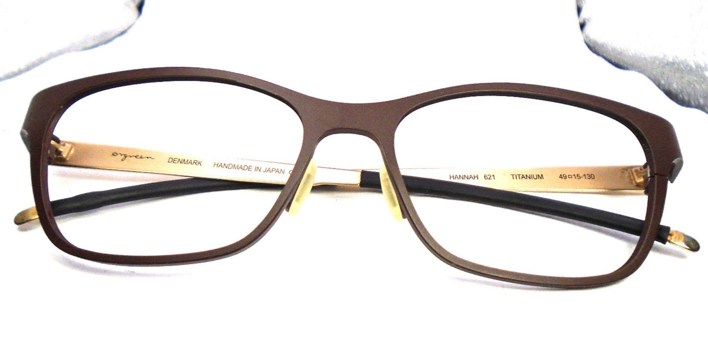 Orgreen HANNAH 621 Brown 49-15-130 Cateye Titanium Womens Eyeglass Frames Japan Orgreen HANNAH 621 Brown 49-15-130 Cateye Titanium Womens Eyeglass Frames Japan