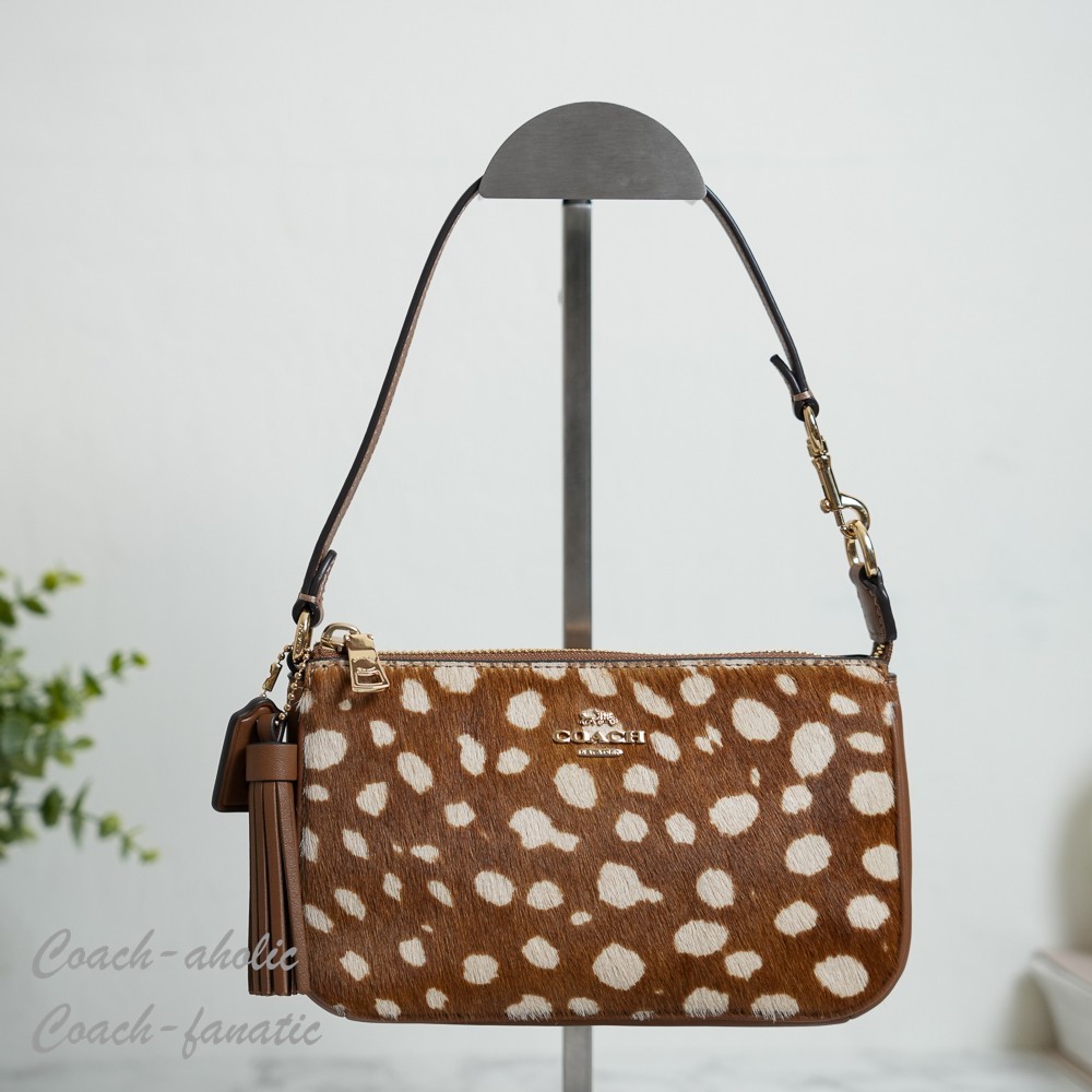 Coach CDW35 Nolita 19 With Deer Print Gold/Brown Multi NWT
