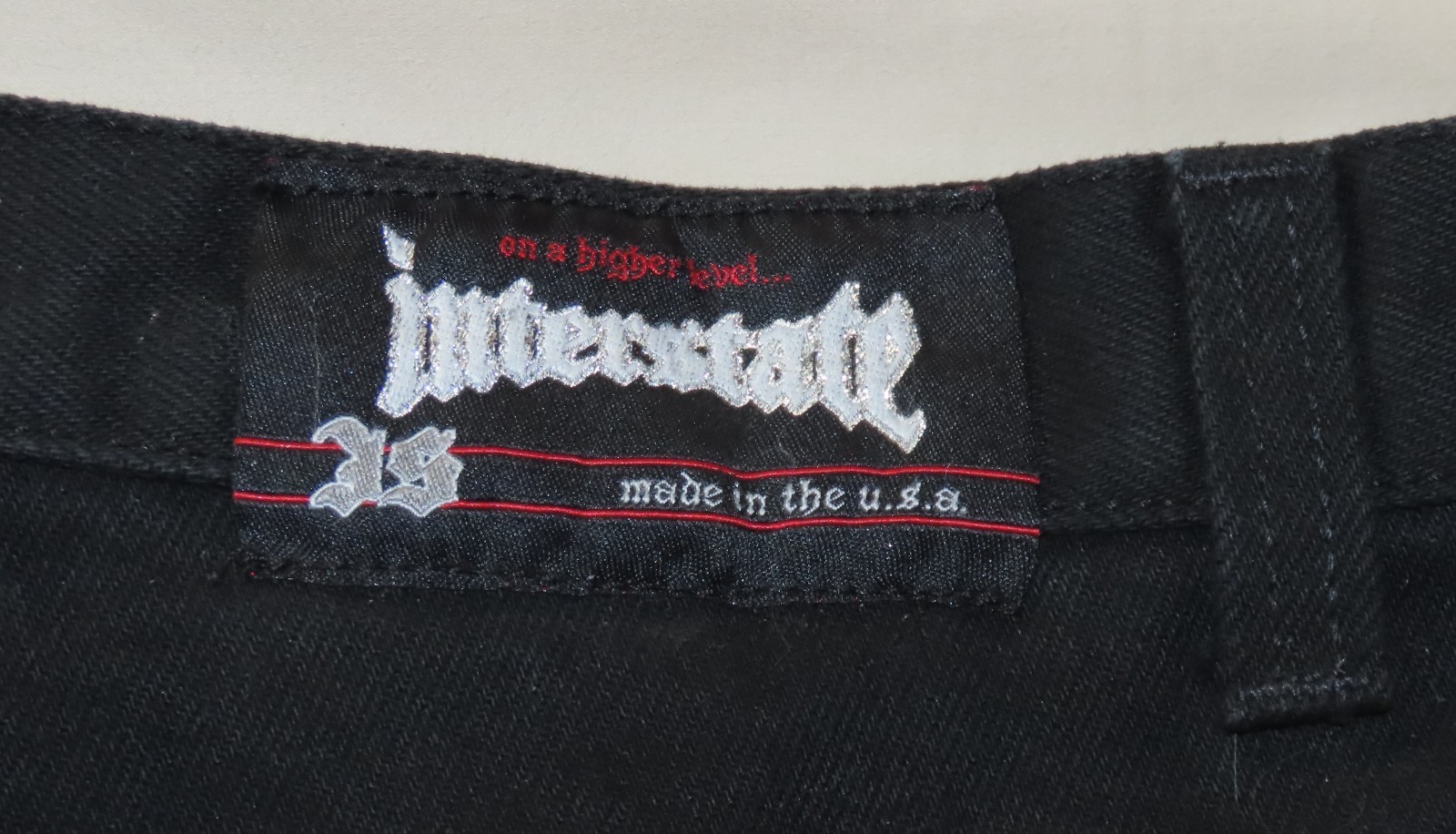 VINTAGE Interstate Black Baggy Jeans 38x35 MINT VINTAGE Interstate Black Baggy Jeans 38x35 MINT