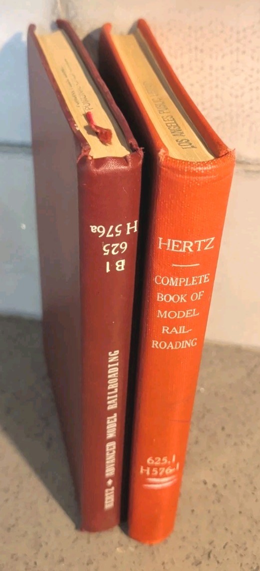 2 Lot: HERTZ Complete/Advanced Books of Model Railroading 1950-es Hardcover 2 Lot: HERTZ Complete/Advanced Books of Model Railroading 1950-es Hardcover