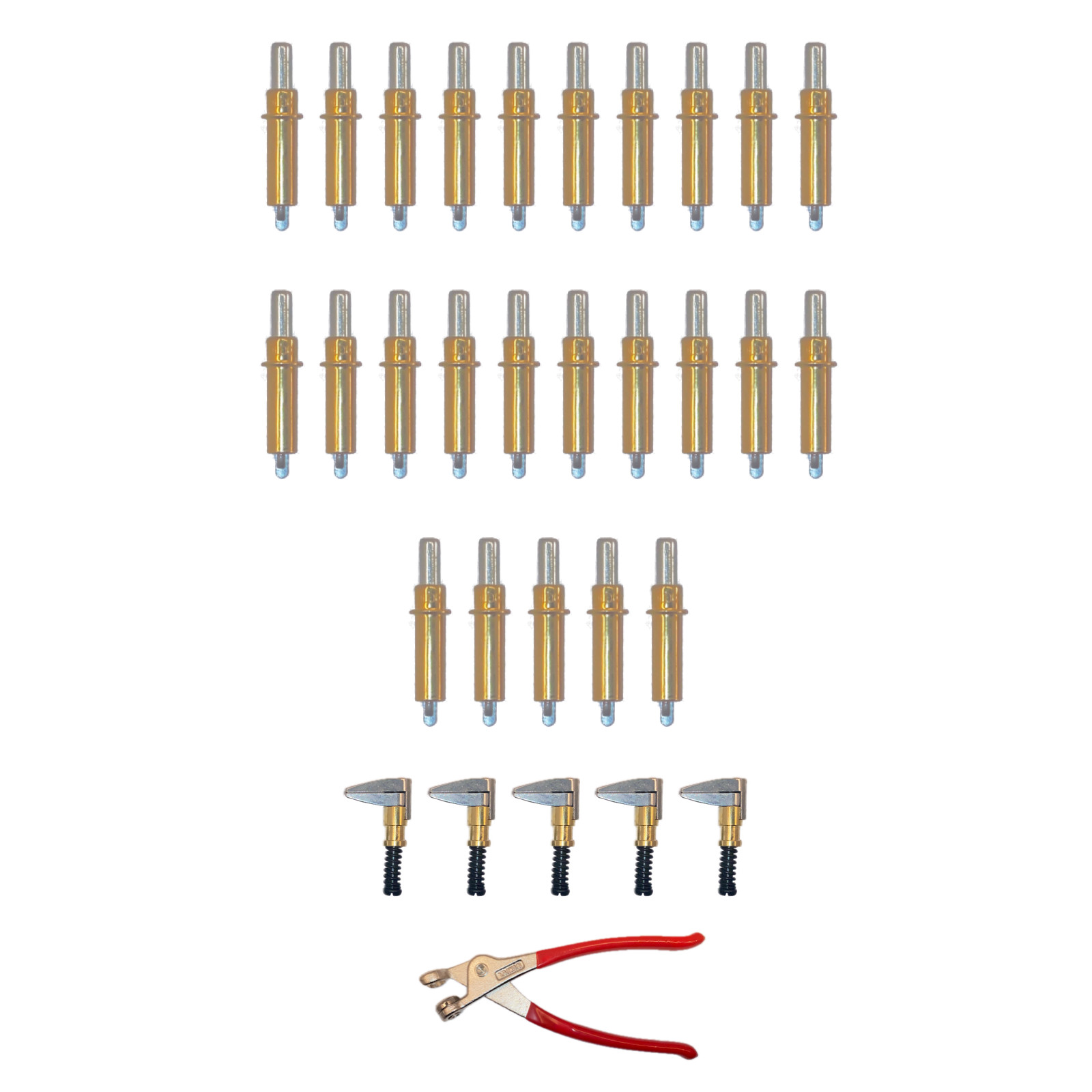 31-Pc Cleco Kit 25 x 3/16 Fasteners 5 Side Clamps + Pliers 31-Pc Cleco Kit 25 x 3/16 Fasteners 5 Side Clamps + Pliers