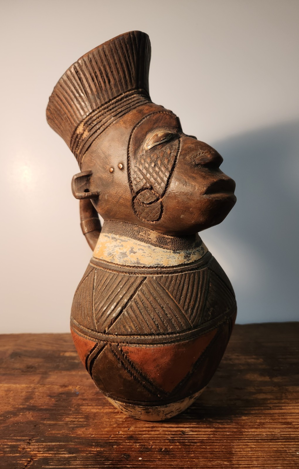 Mangbetu Ritual Serving Vessel from Democratic Republic of Congo.