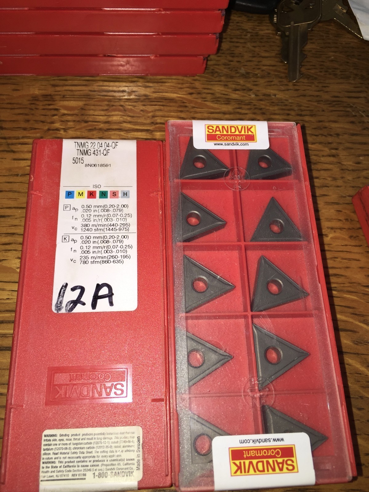 SANDVIK CARBIDE INSERTS QUANTITY 27 TNMG 22 04 04 QF TNMG 431 QF SANDVIK CARBIDE INSERTS QUANTITY 27 TNMG 22 04 04 QF TNMG 431 QF