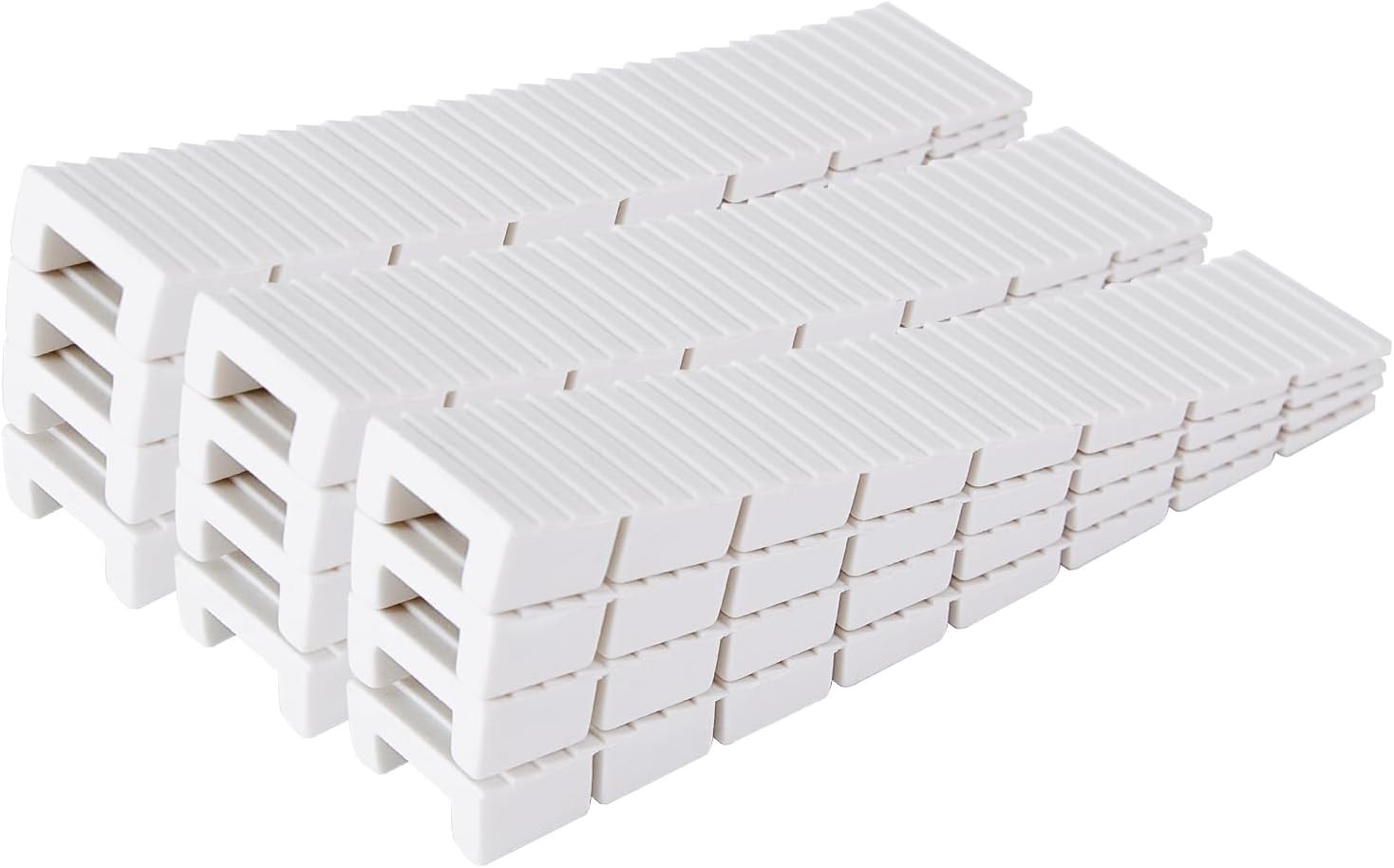 12 Pack White Multi Purpose Furniture Plastic Shims for Leveling 12 Pack White Multi Purpose Furniture Plastic Shims for Leveling
