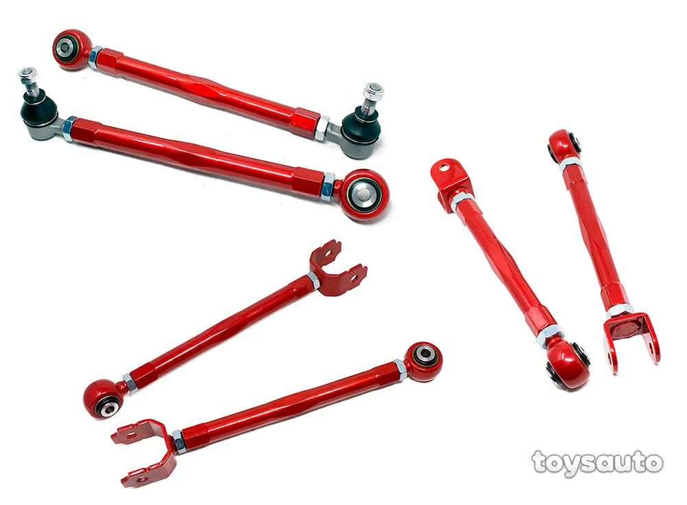 Godspeed 6pc Rear Toe + Trailing + Camber Control Arm for MRS MR2 Spyder 00-06