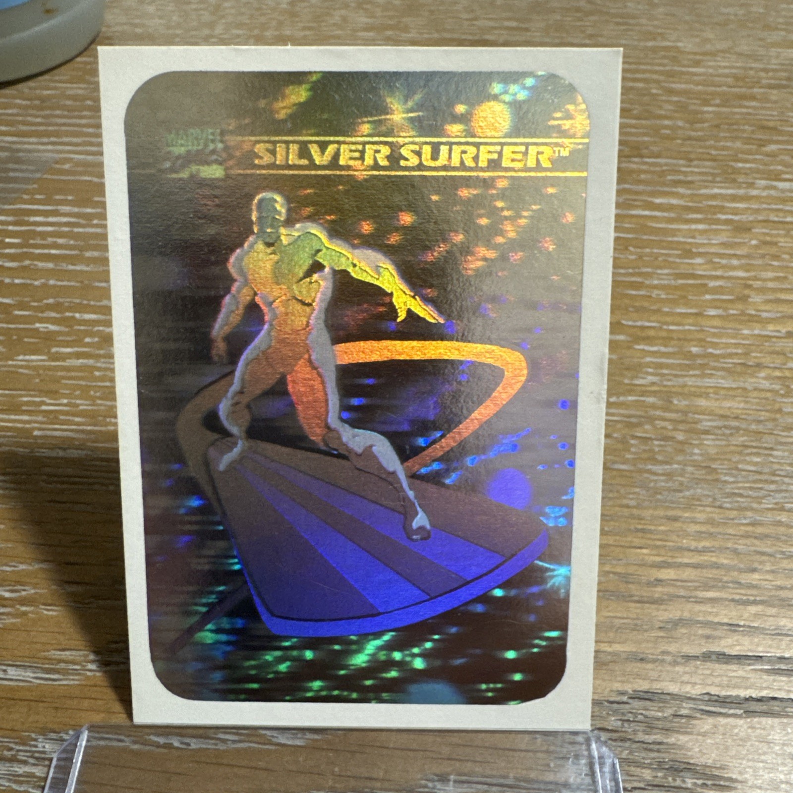 1990 Impel Marvel Universe Holograms Silver Surfer #MH3 Holo Series 1 1990 Impel Marvel Universe Holograms Silver Surfer #MH3 Holo Series 1